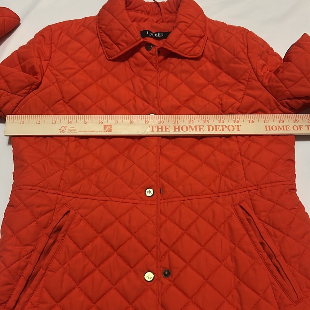 Ralph Lauren Women's Quilted Jacket Orange size S - Picture 9 of 10